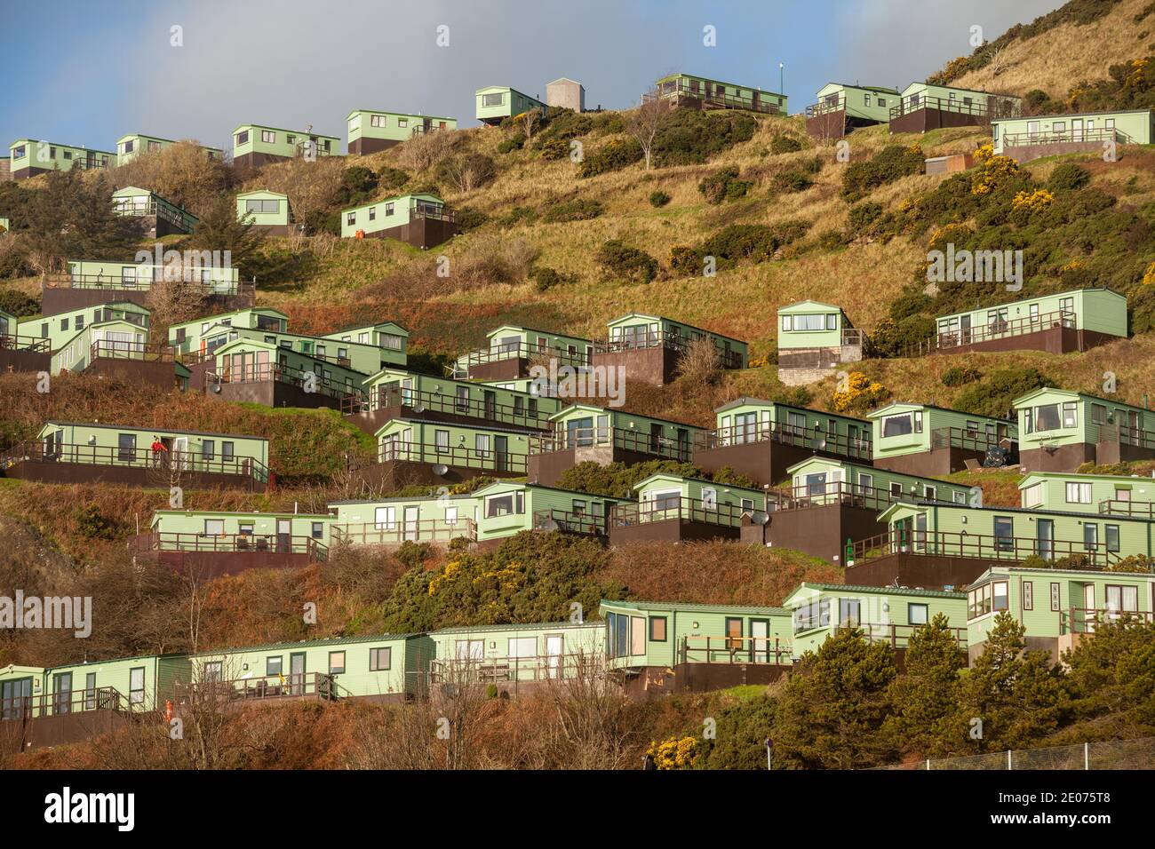 Parc de caravanes pettycur bay Banque de photographies et d’images à