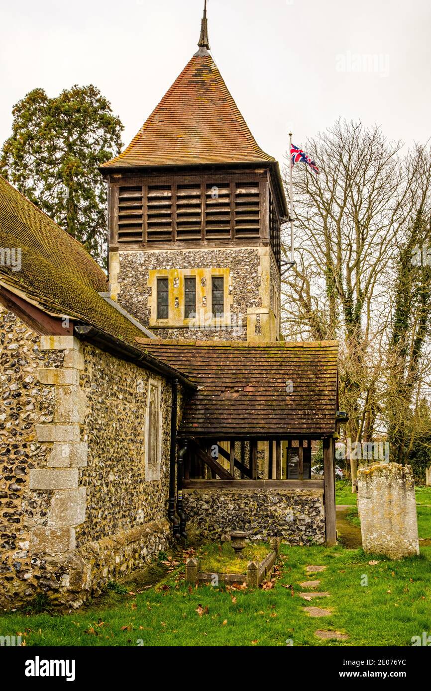Église Sainte-Marie-Madeleine, chemin main, Longfield, Kent Banque D'Images