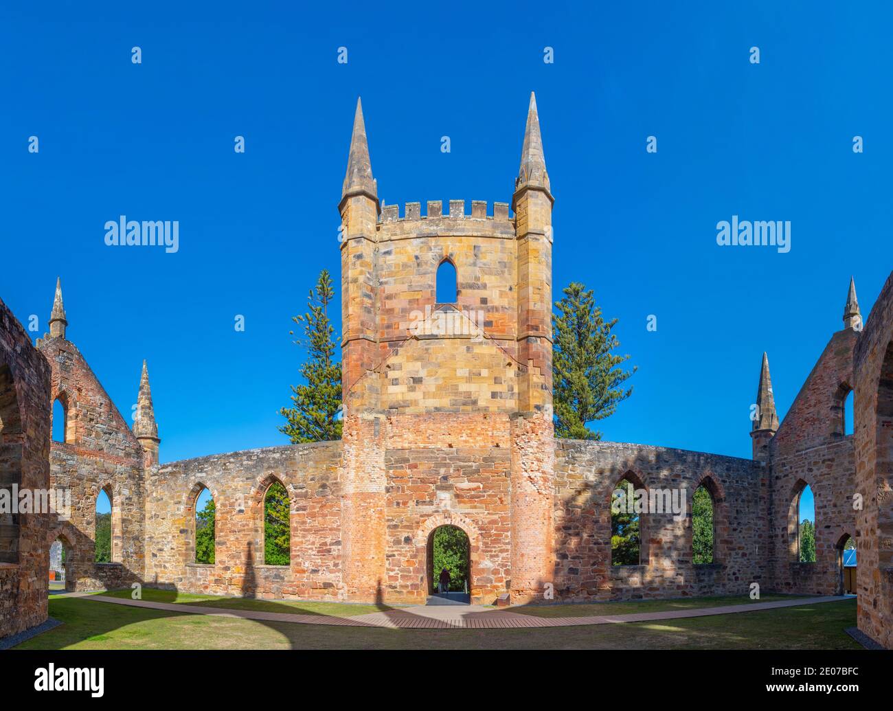 Église au site historique de Port Arthur en Tasmanie, Australie Banque D'Images