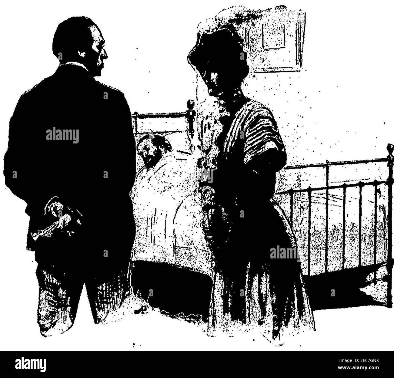 LeBlanc - Arsène Lupin contre herlock Sholmès (la Dame blonde suivi de la Lampe juive), paru dans Je sais tout, 1906-1907 (page 77 crop). Banque D'Images