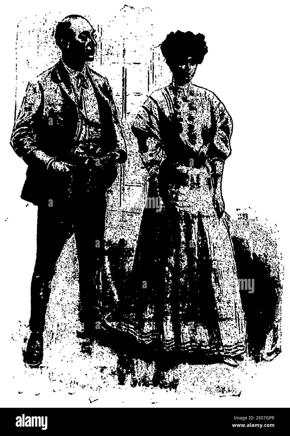 LeBlanc - Arsène Lupin contre herlock Sholmès (la Dame blonde suivi de la Lampe juive), paru dans Je sais tout, 1906-1907 (page 92 crop). Banque D'Images
