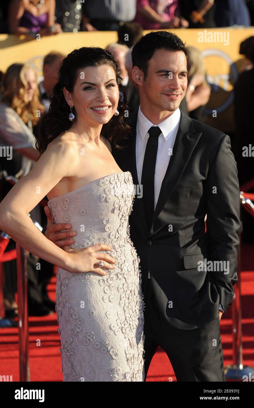 Julianna Margulies et Keith Lieberthal ont assisté à la 18e édition des prix annuels de la Screen Actors Guild (SAG), qui a eu lieu au Shrine Auditorium de Los Angeles, en Californie, le 29 janvier 2012. Photo de Lionel Hahn/ABACAPRESS.COM Banque D'Images