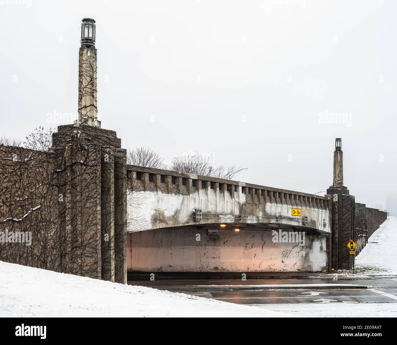 Lake Shore Drive North Avenue Bridge Banque D'Images
