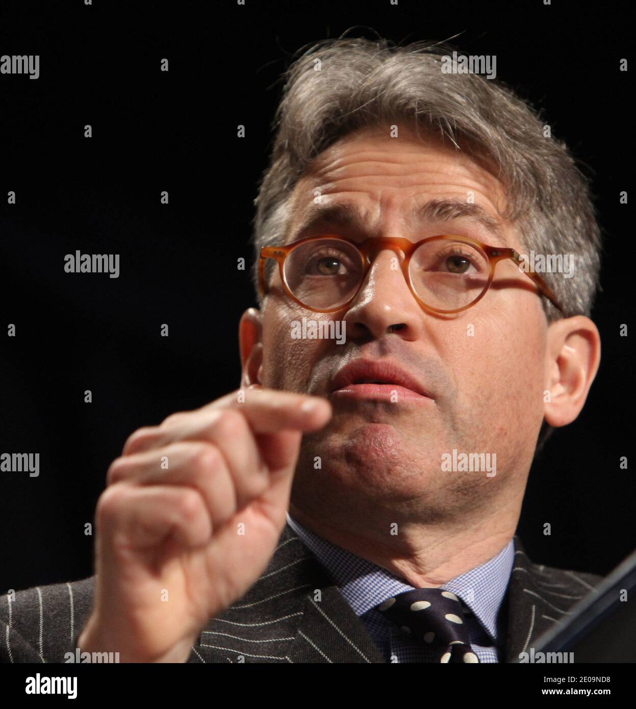 L'auteur Eric Metaxas parle au National Prayer Breakfast à Washington, DC, USA, le 2 février 2012. Photo de Chris Kleponis/Pool/ABACAPRESS.COM Banque D'Images