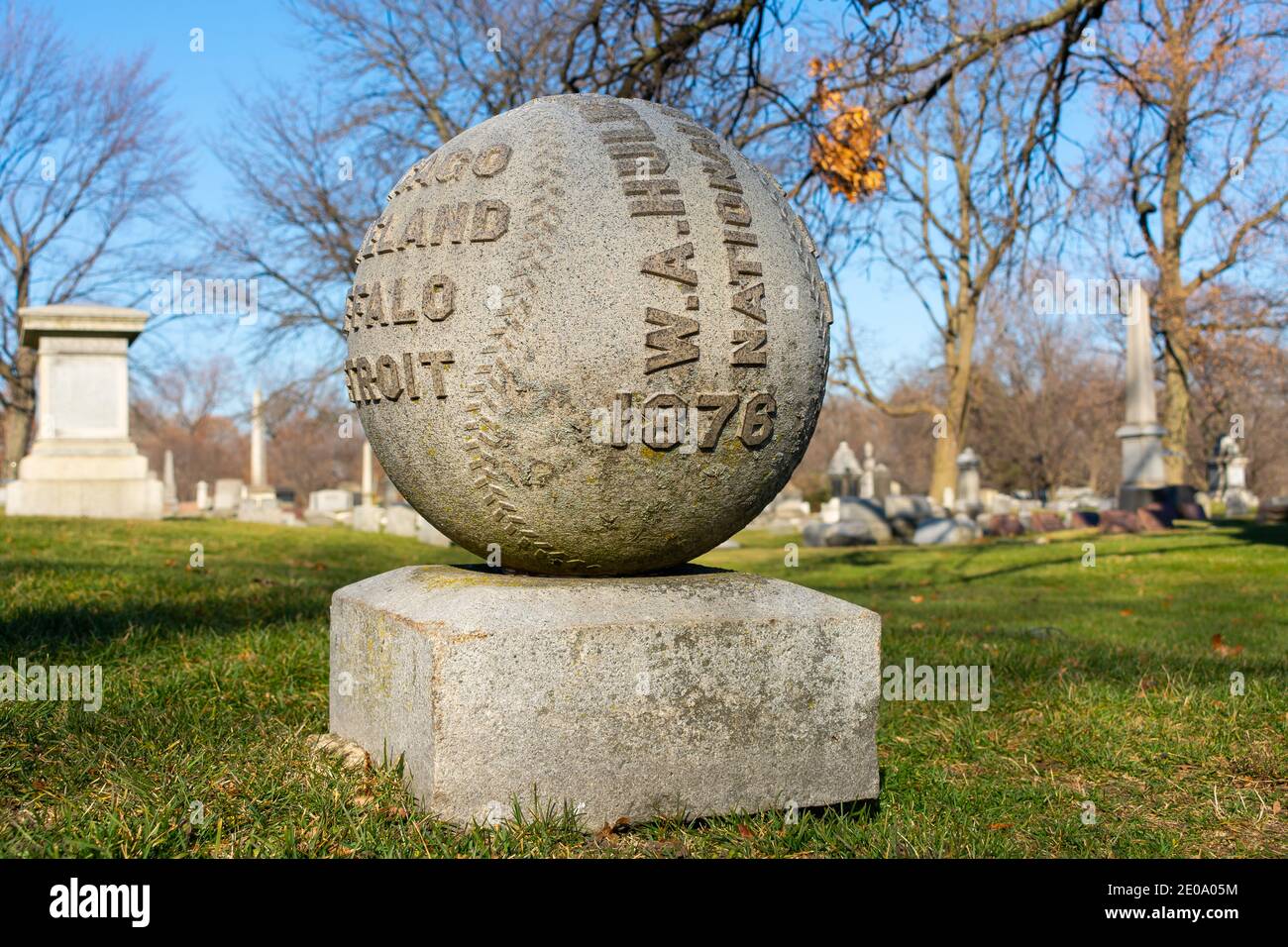 Chicago, Illinois / États-Unis - 9 décembre 2020 : fondateur de la Ligue nationale de baseball et président des Chicago White Bas, William H. Banque D'Images