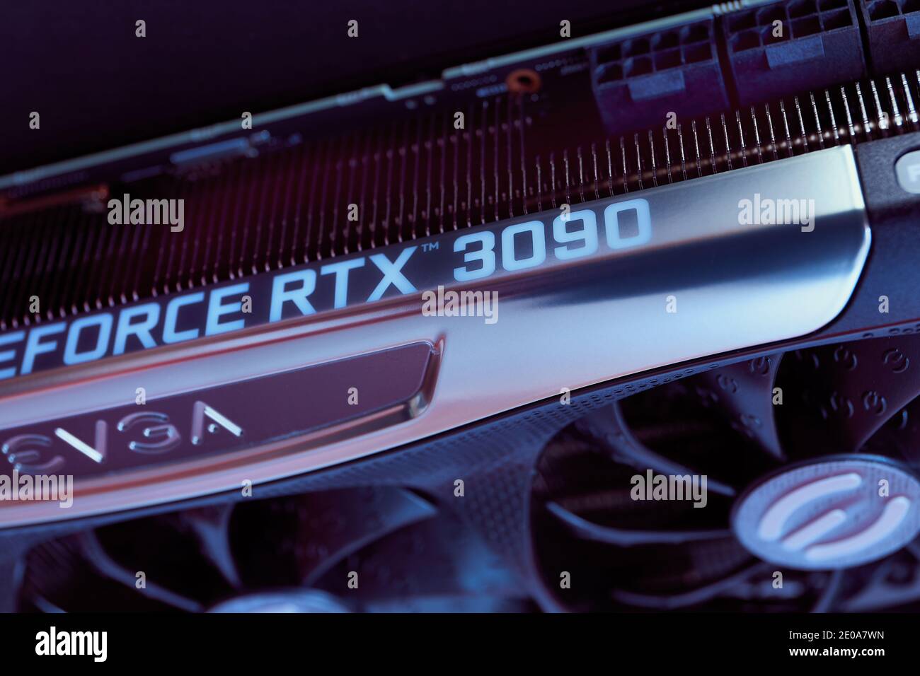 Carte graphique graphique NVIDIA GeForce RTX 3090 Banque D'Images