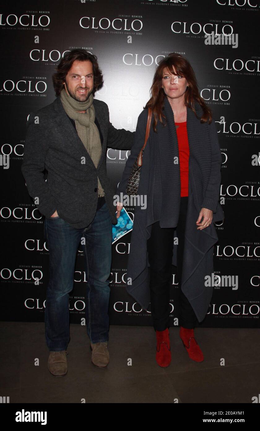 Frédéric Diefenthal et Gwendoline Hamon assistent à la première 'Cloclo' qui s'est tenue au théâtre Gaumont Marignan à Paris, en France, le 5 mars 2012. Photo de Denis Guignebourg/ABACAPRESS.COM Banque D'Images