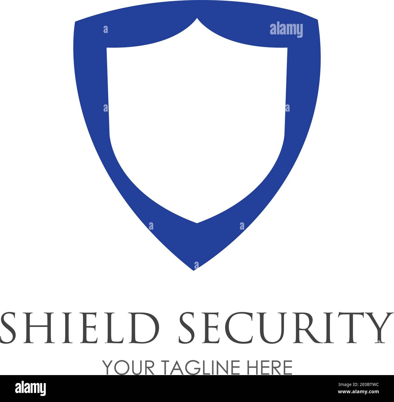 Modèle d'illustration vectoriel du logo Shield Security Illustration de Vecteur