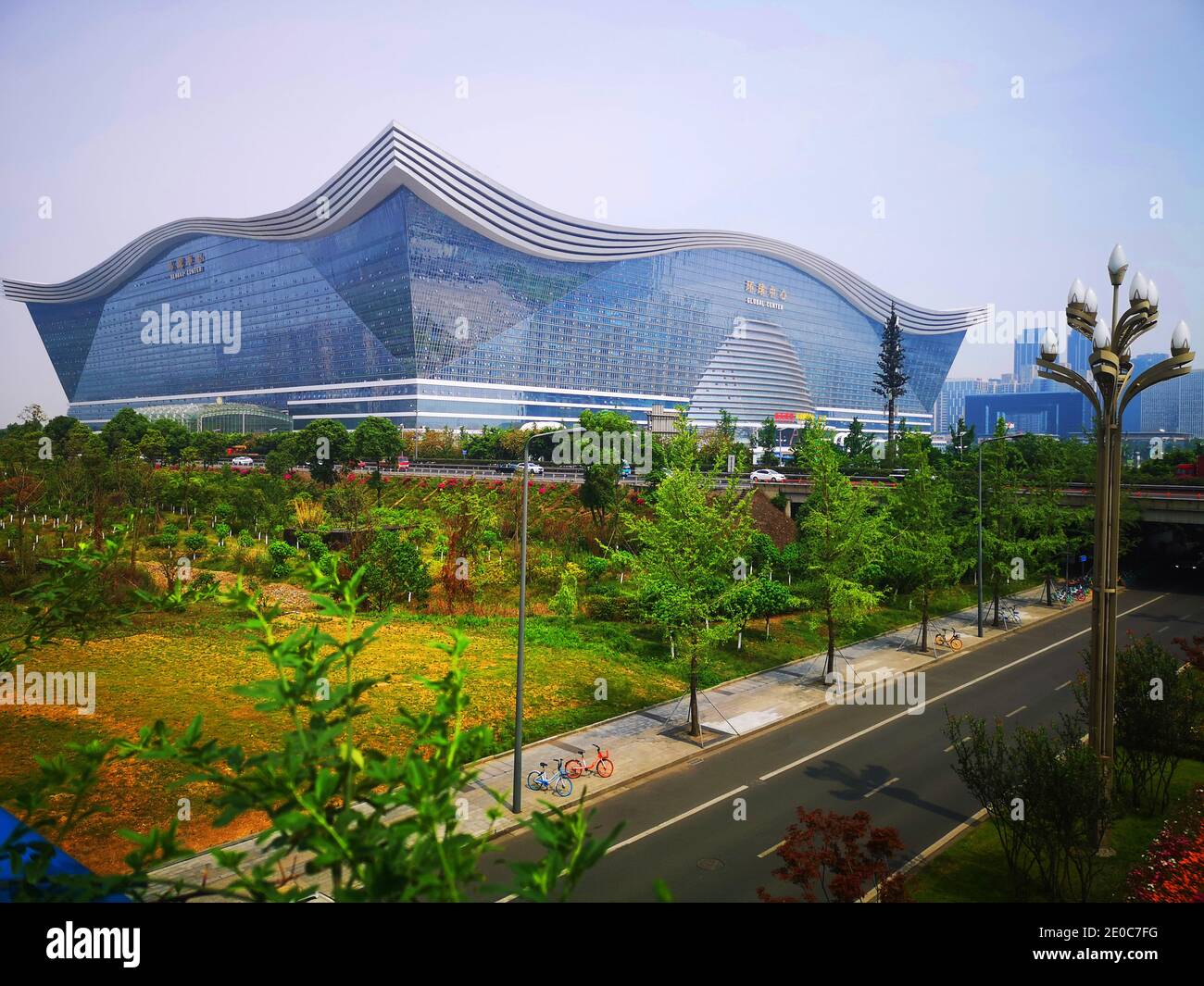 Chengdu, dans la province du sichuan, dans le centre mondial du nouveau siècle Banque D'Images