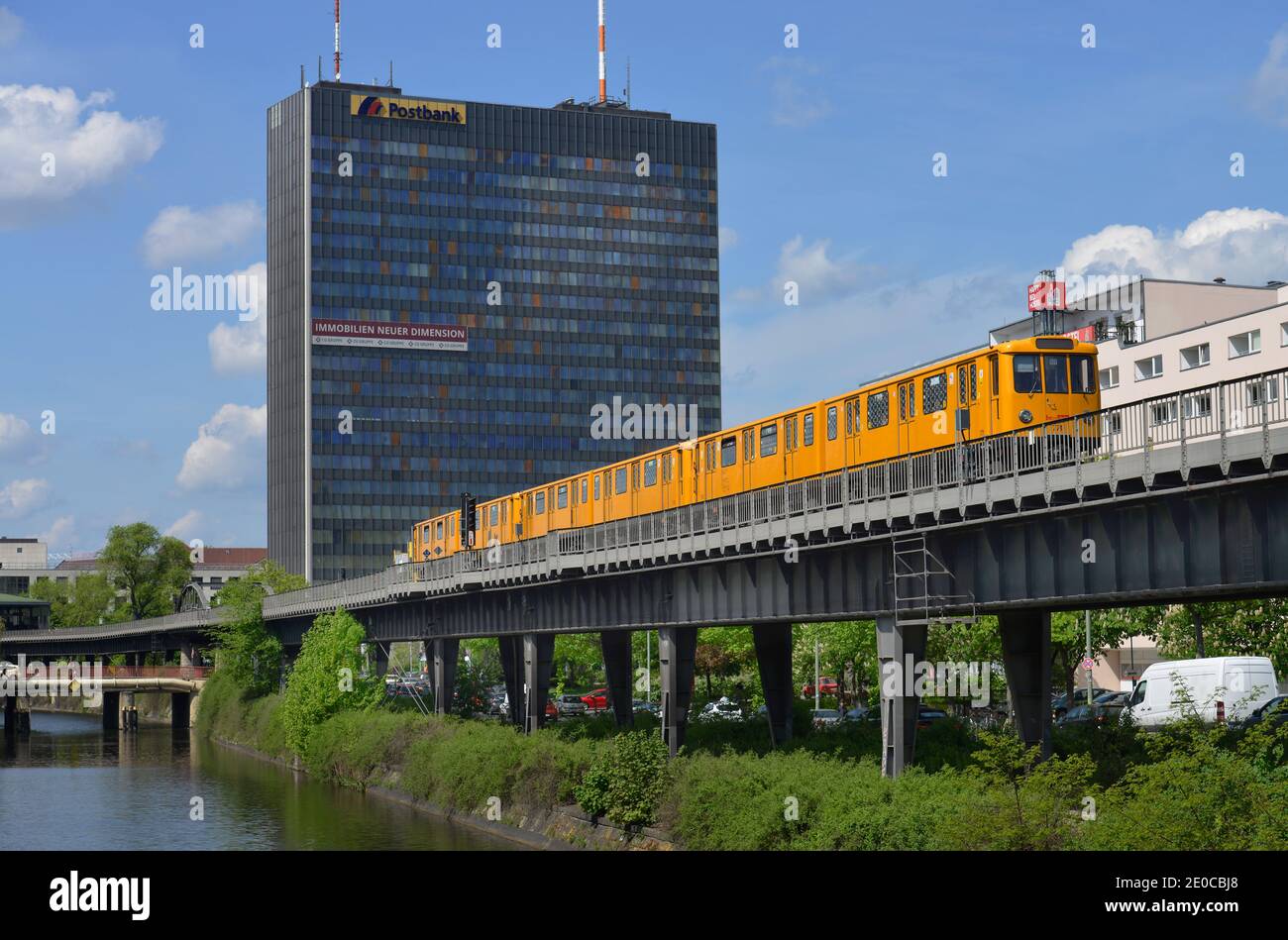 Postbank Hochhaus, Hallesches Ufer, Kreuzberg, Berlin, Deutschland Banque D'Images