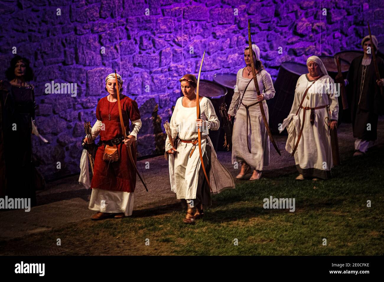 République de Saint-Marin - Cava dei Balestrieri - médiévale Jours - arches Banque D'Images