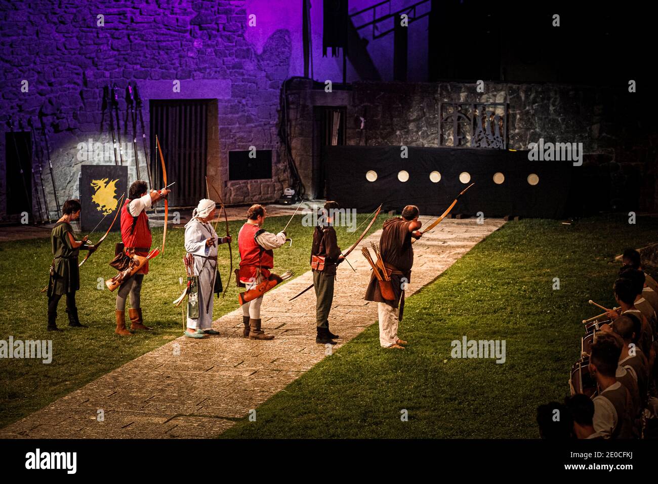 République de Saint-Marin - Cava dei Balestrieri - médiévale Jours - arches Banque D'Images