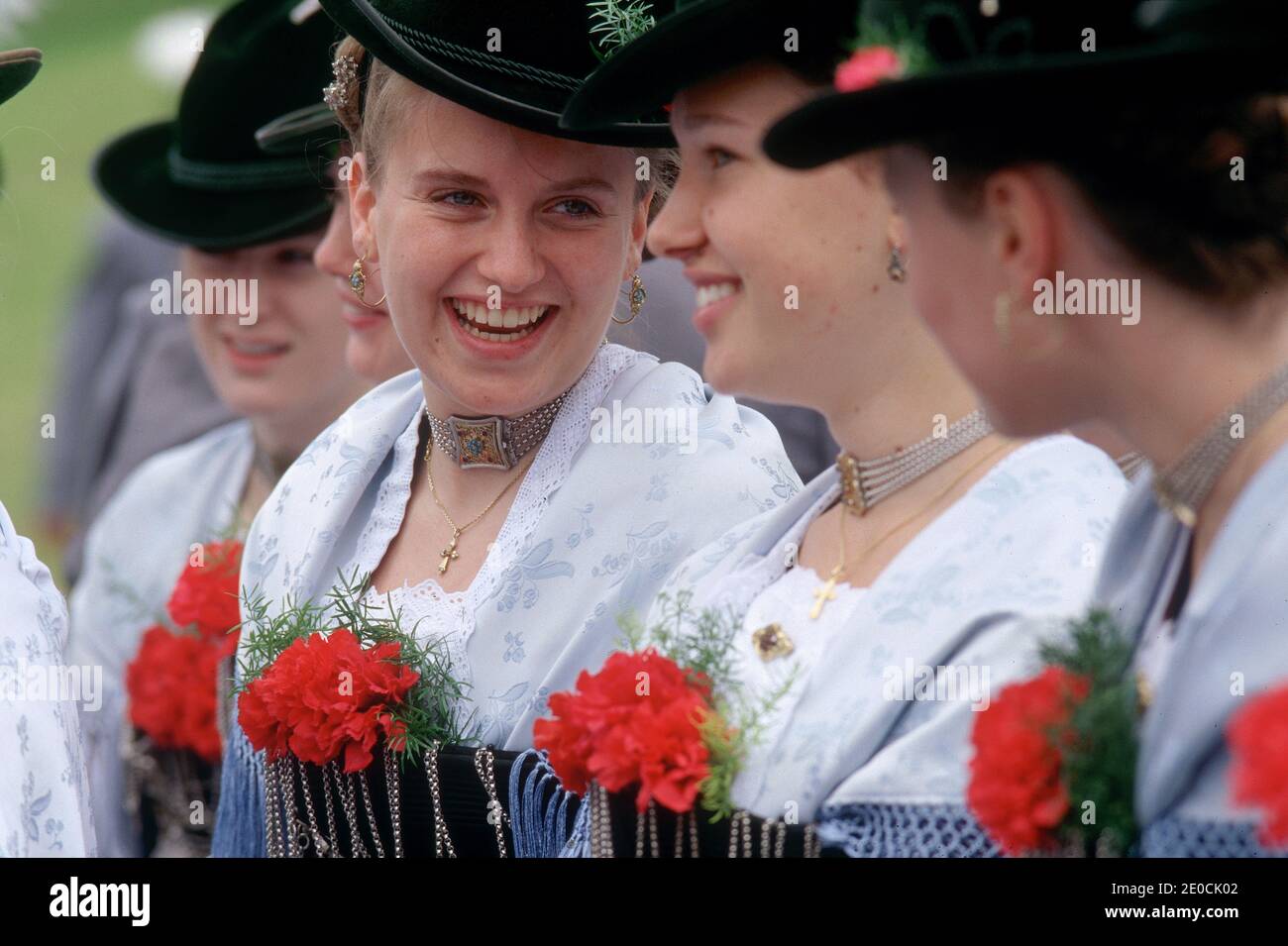 Allemagne /Bavière /Munich/Oktoberfest/Bavarian Beerfestival peopel portant des vêtements traditionnels Banque D'Images