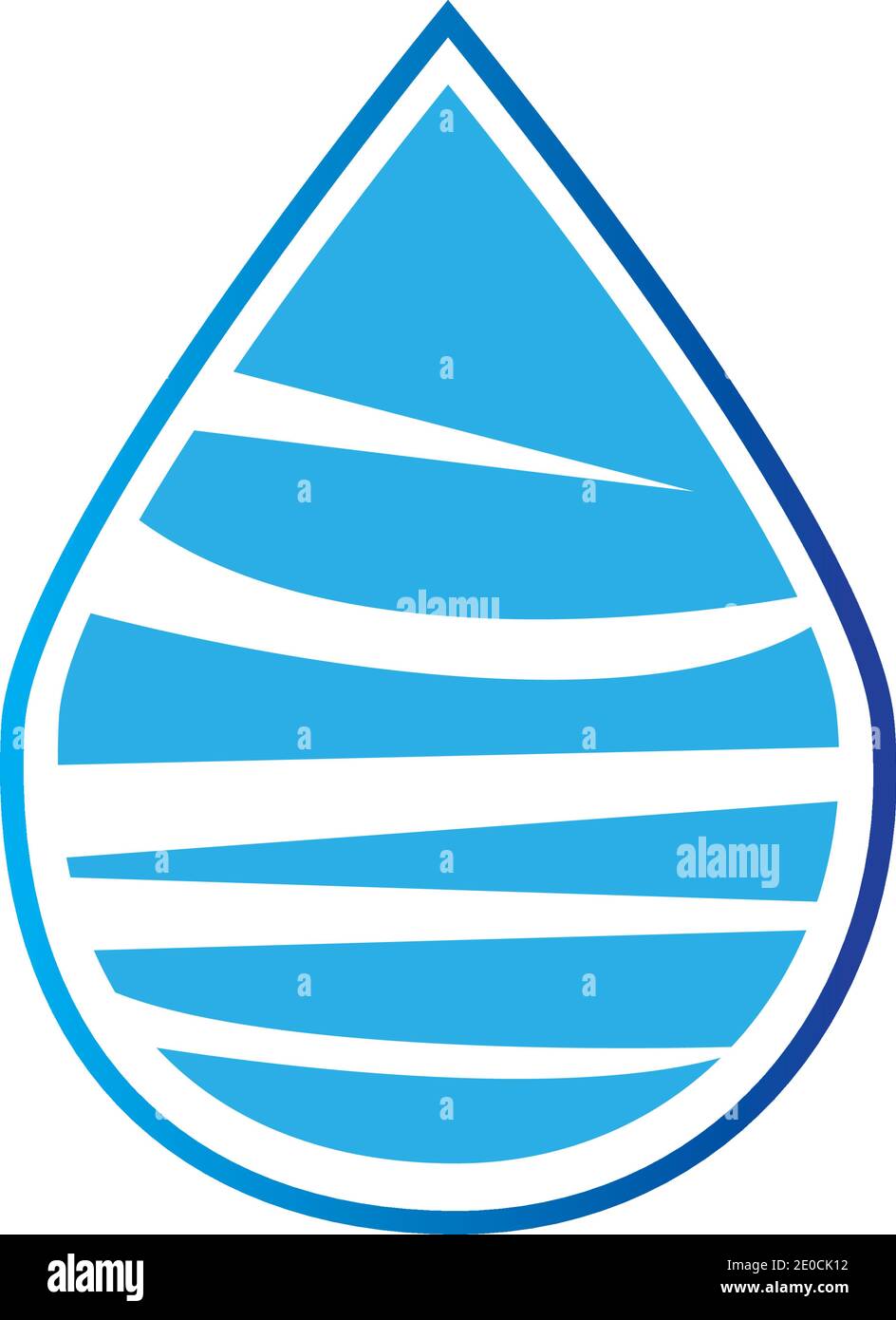 Goutte d'eau Modèle Logo vector illustration design Illustration de Vecteur