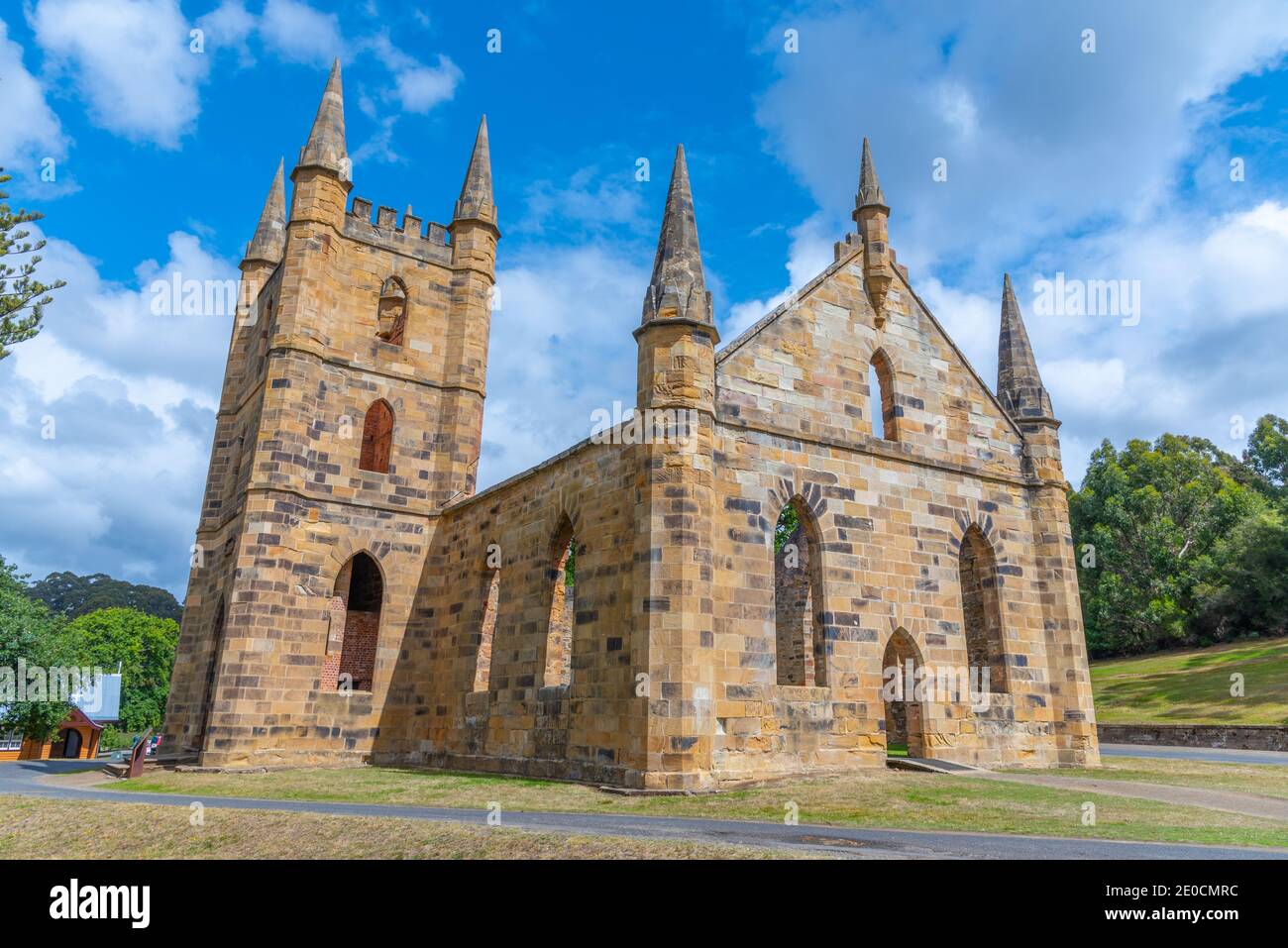 Église au site historique de Port Arthur en Tasmanie, Australie Banque D'Images