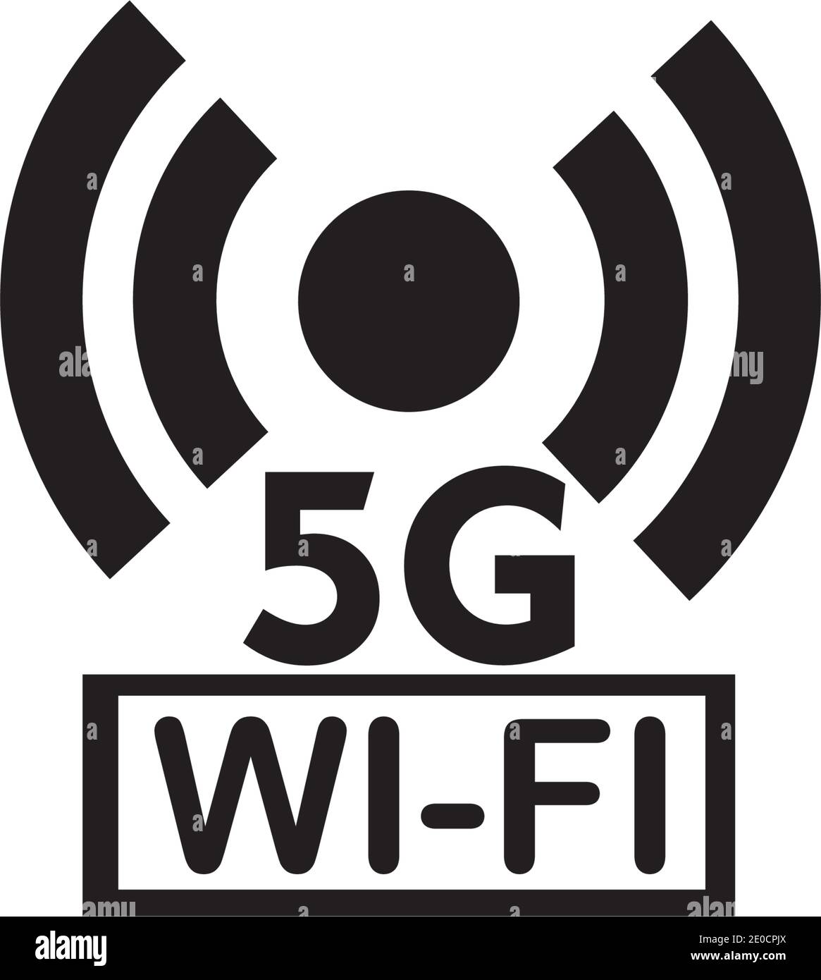 5g logo signe vecteur modèle technologie Vector icône réseau signe 5G Illustration de Vecteur