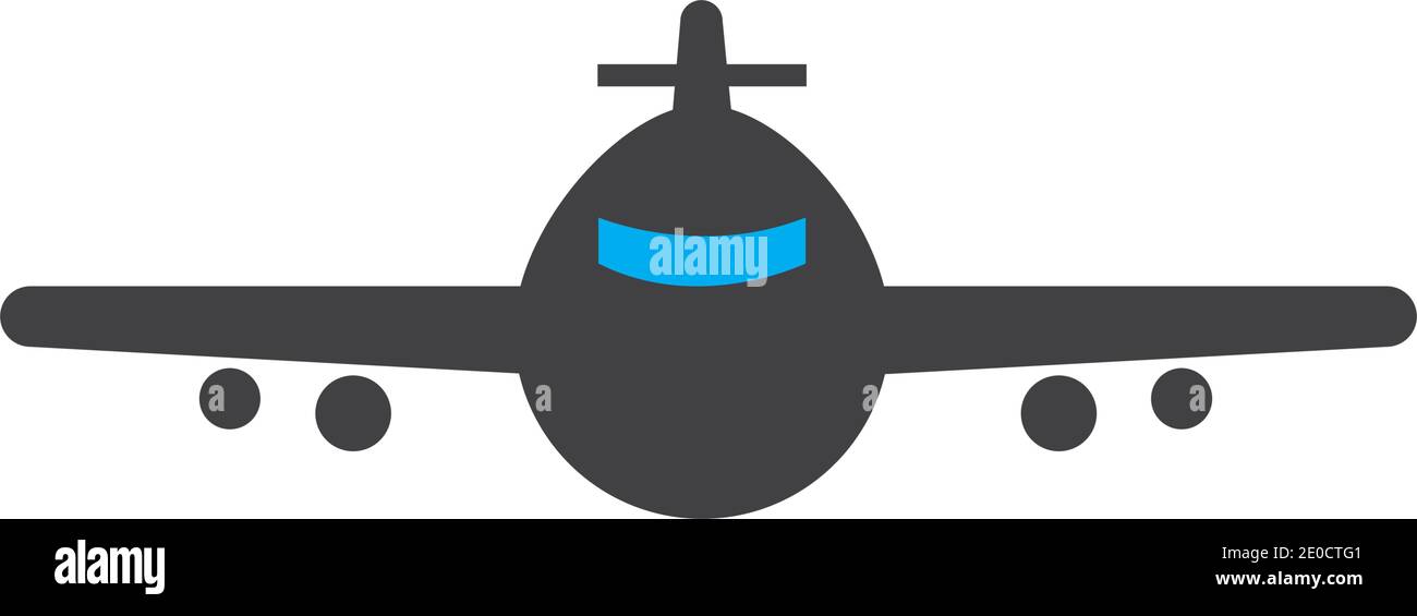 Logo avion modèle modèle illustration vecteur icône design Plan icône vecteur. Illustration de Vecteur