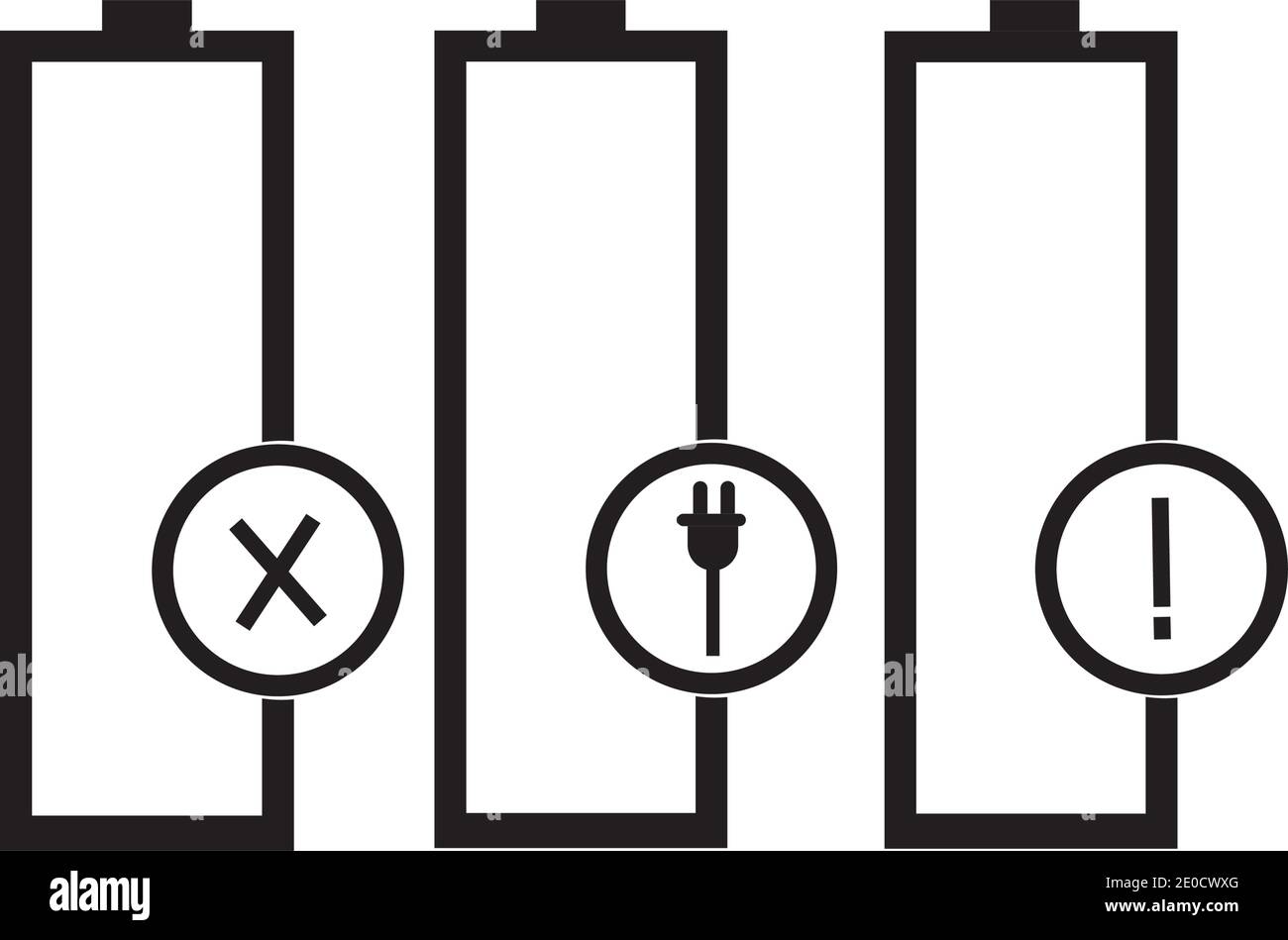 Modèle de logo Battery Energy Vector Illustration de Vecteur