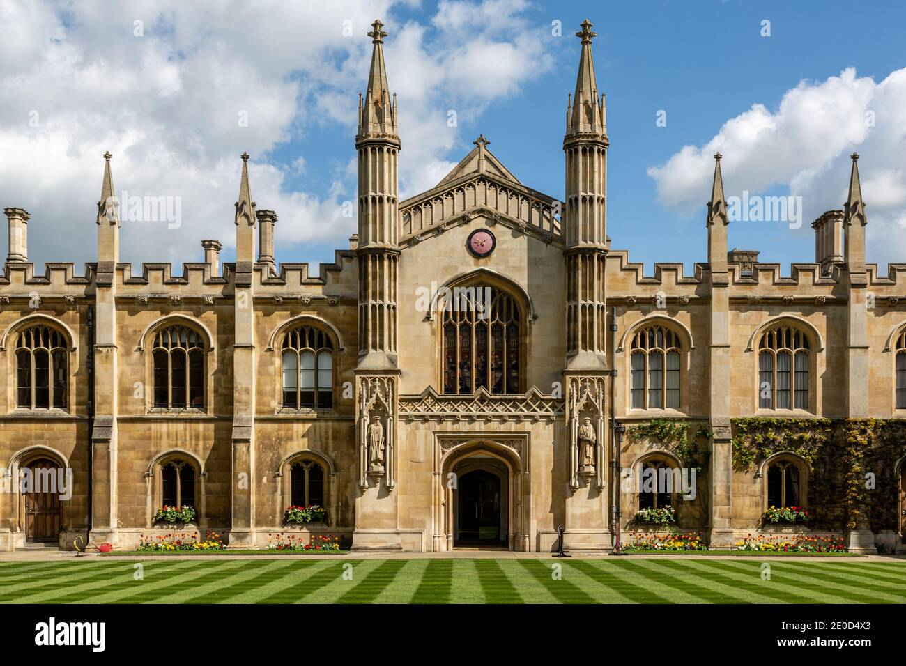 New court, Corpus Christi College, bâtiments universitaires de Cambridge, Angleterre, Royaume-Uni Banque D'Images