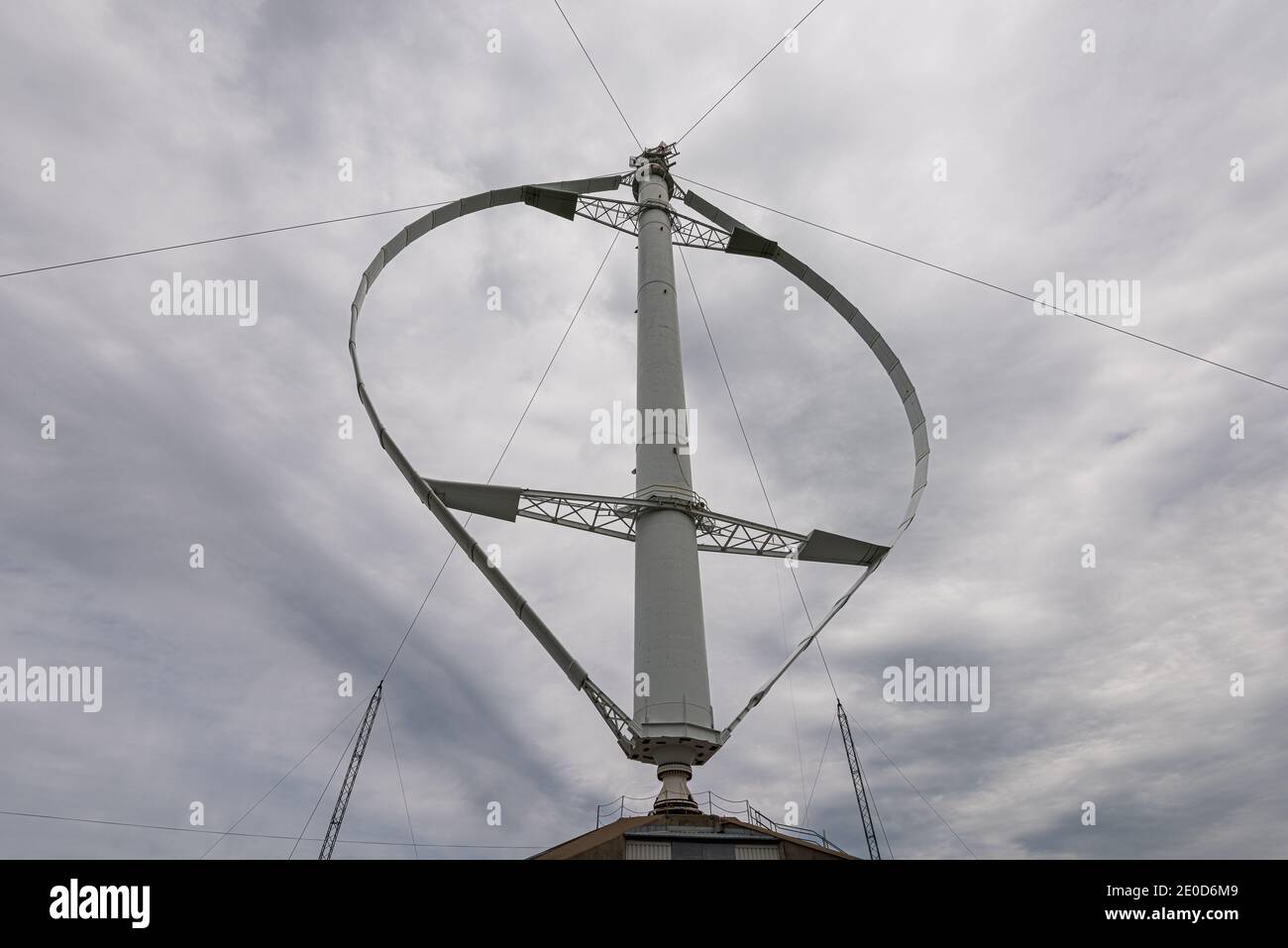 Éolienne à axe vertical Banque D'Images