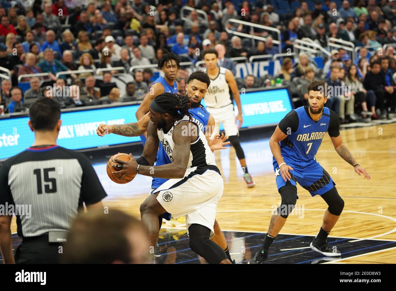 Orlando Magic accueille les LA Clippers au Amway Centre à Orlando, en Floride, le dimanche 26 janvier 2020. Crédit photo : Marty Jean-Louis Banque D'Images