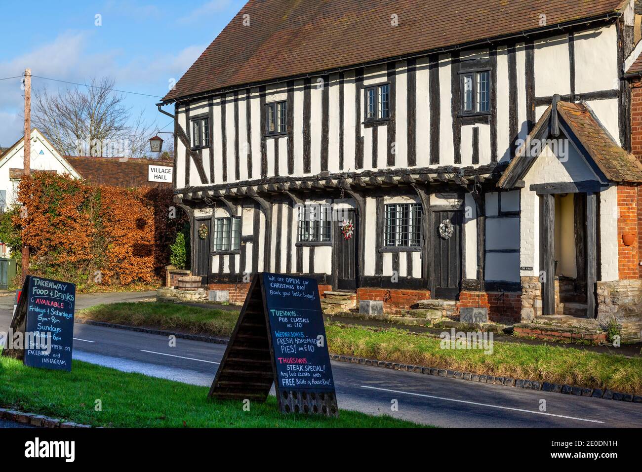 Aston Cantlow Village Hall près de Henley à Arden, Warwickshire. Banque D'Images