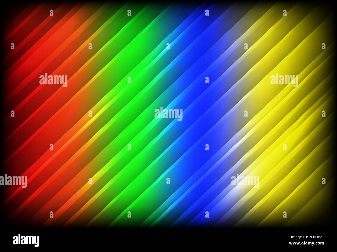 Arrière-plan abstrait brillant multicolore avec rayures diagonales. Illustration de Vecteur