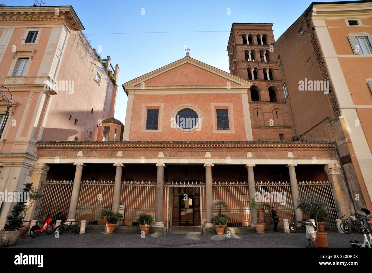 Basilique San Lorenzo in Lucina, Rome, Italie Banque D'Images