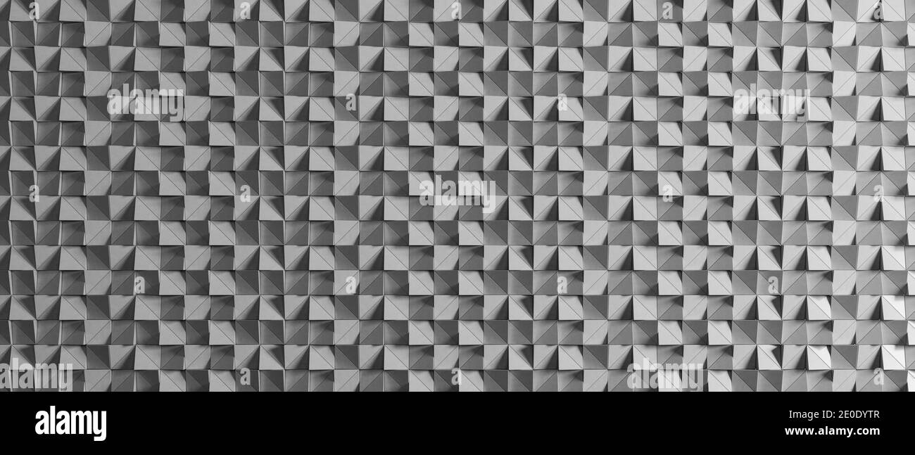 Triangles gris arrière-plan 3D moderne rendu de l'illustration 3d Banque D'Images
