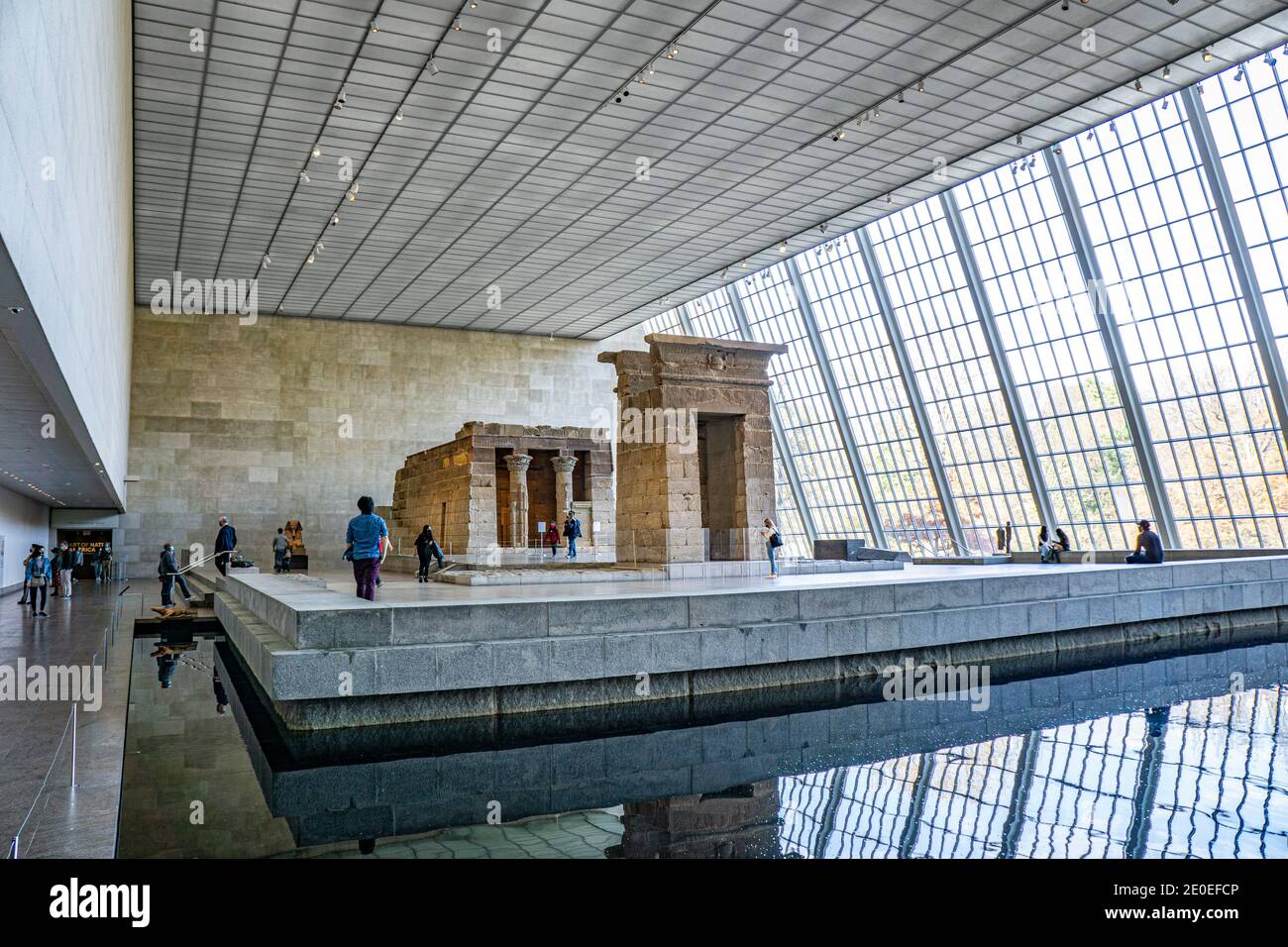 Temple of Dendur, Metropolitan Museum of Art, New York, New York, États-Unis Banque D'Images