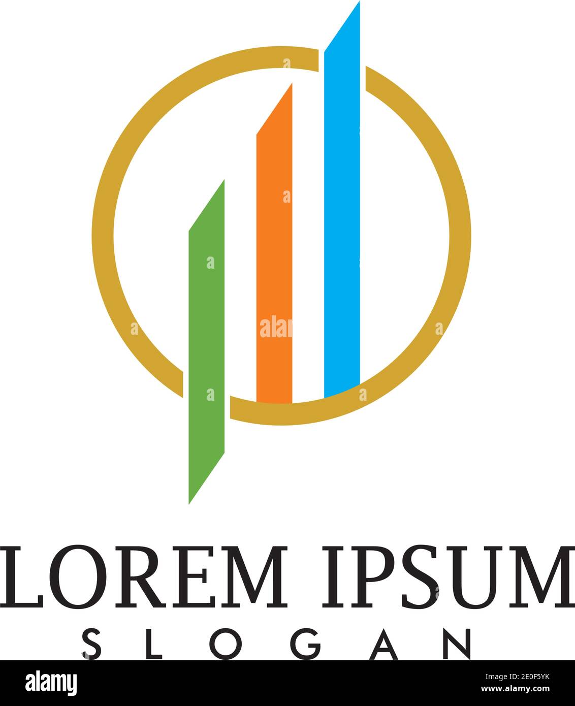 Logo de l'entreprise financement et symboles vector concept illustration Illustration de Vecteur