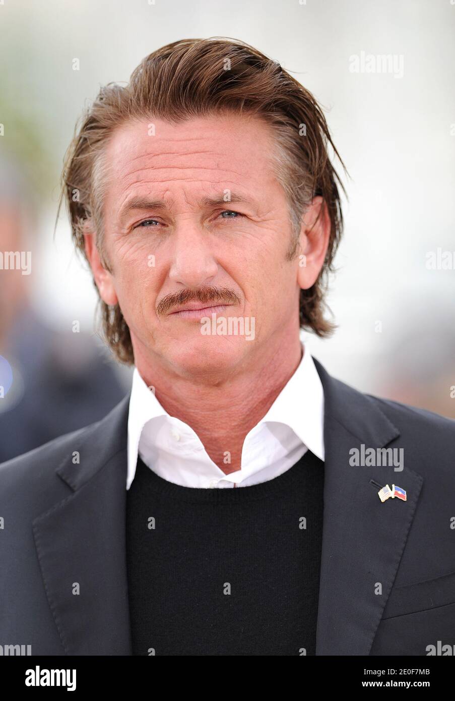 Sean Penn posant au photocall « Haiti Carnaval in Cannes » qui s'est tenu au Palais des Festivals dans le cadre du 65e Festival international du film de Cannes, France, le 19 mai 2012. Photo de Lionel Hahn/ABACAPRESS.COM Banque D'Images