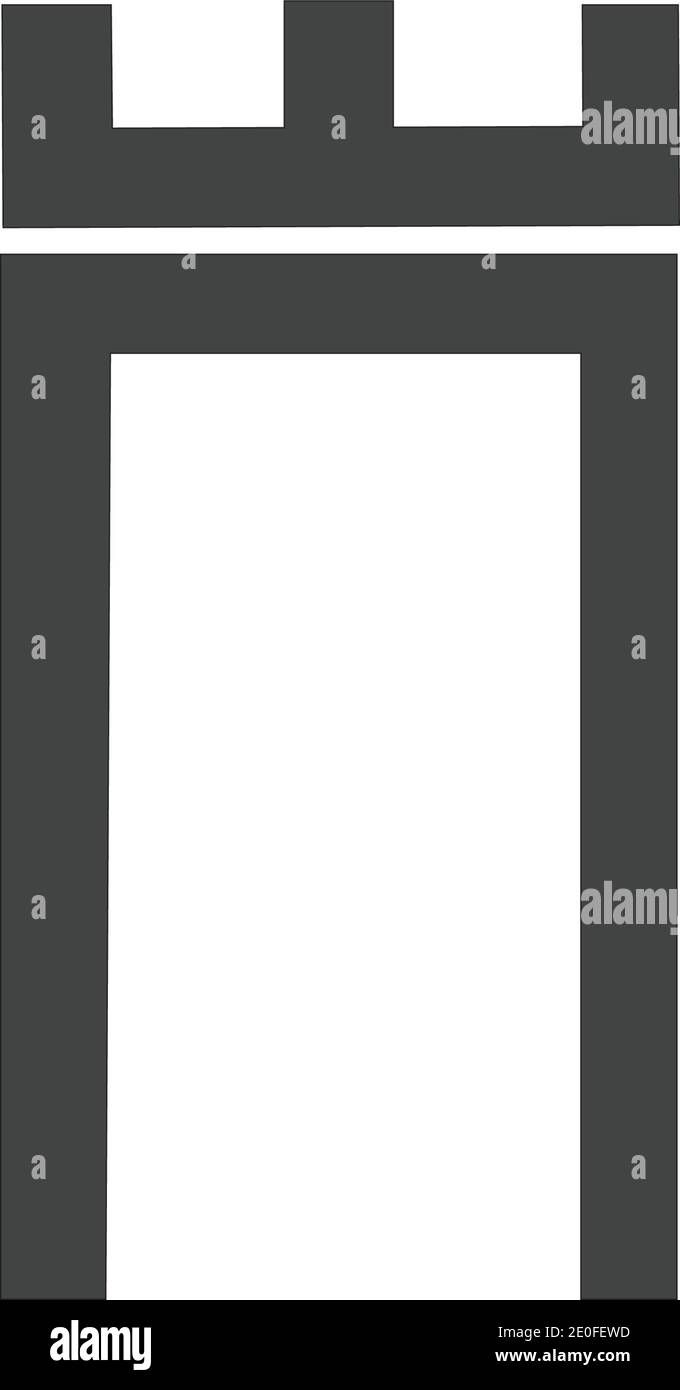 Château vector illustration Logo Icône Template design Illustration de Vecteur