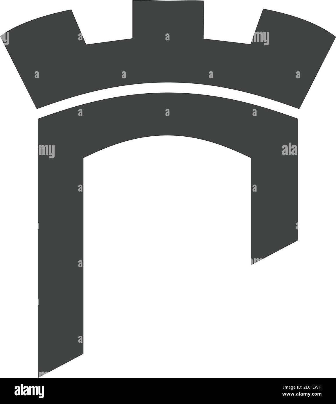 Château vector illustration Logo Icône Template design Illustration de Vecteur