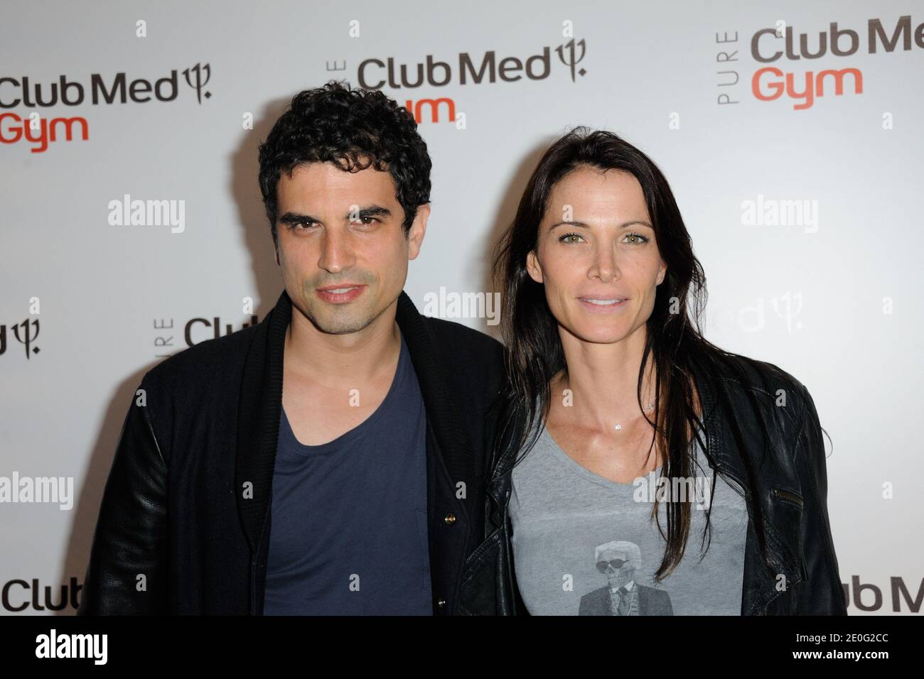 Stephane Metzger et Laetitia Fourcade assistent à la fête d'oping du Club Med Gym Bastille à Paris, France, le 7,2012 juin. Photo d'Alban Wyters/ABACAPRESS.COM Banque D'Images