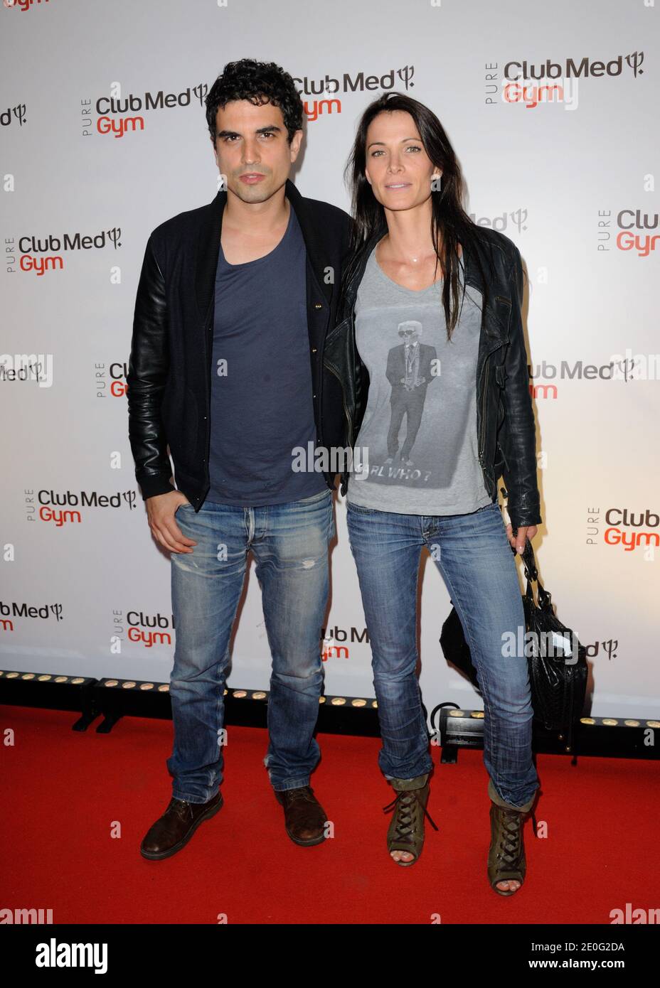 Stephane Metzger et Laetitia Fourcade assistent à la fête d'oping du Club Med Gym Bastille à Paris, France, le 7,2012 juin. Photo d'Alban Wyters/ABACAPRESS.COM Banque D'Images