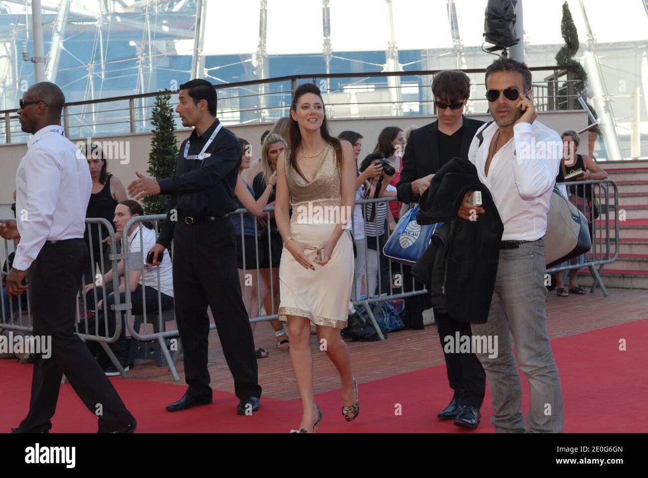 Sandra Lou, Steve Suissa participant au 52e Festival de télévision de Monte Carlo 2012 qui s'est tenu au Grimaldi Forum à Monte-Carlo, Monaco, le 11 juin 2012. Photo de Helder Januario/ABACAPRESS.COM Banque D'Images