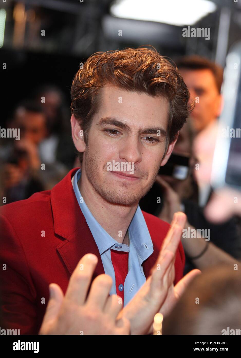 Andrew garfield amazing spiderman Banque de photographies et d’images à haute résolution Alamy