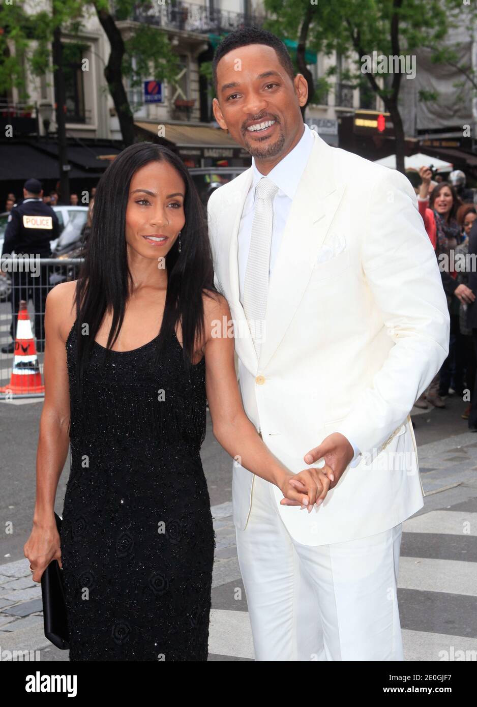 Will Smith et son épouse Jada Pinkett Smith à la première de 'Men's in Black 3', qui s'est tenue au Grand Rex à Paris, en France, le 11 mai 2012. Photo de Jerome Domine/ABACAPRESS.COM Banque D'Images