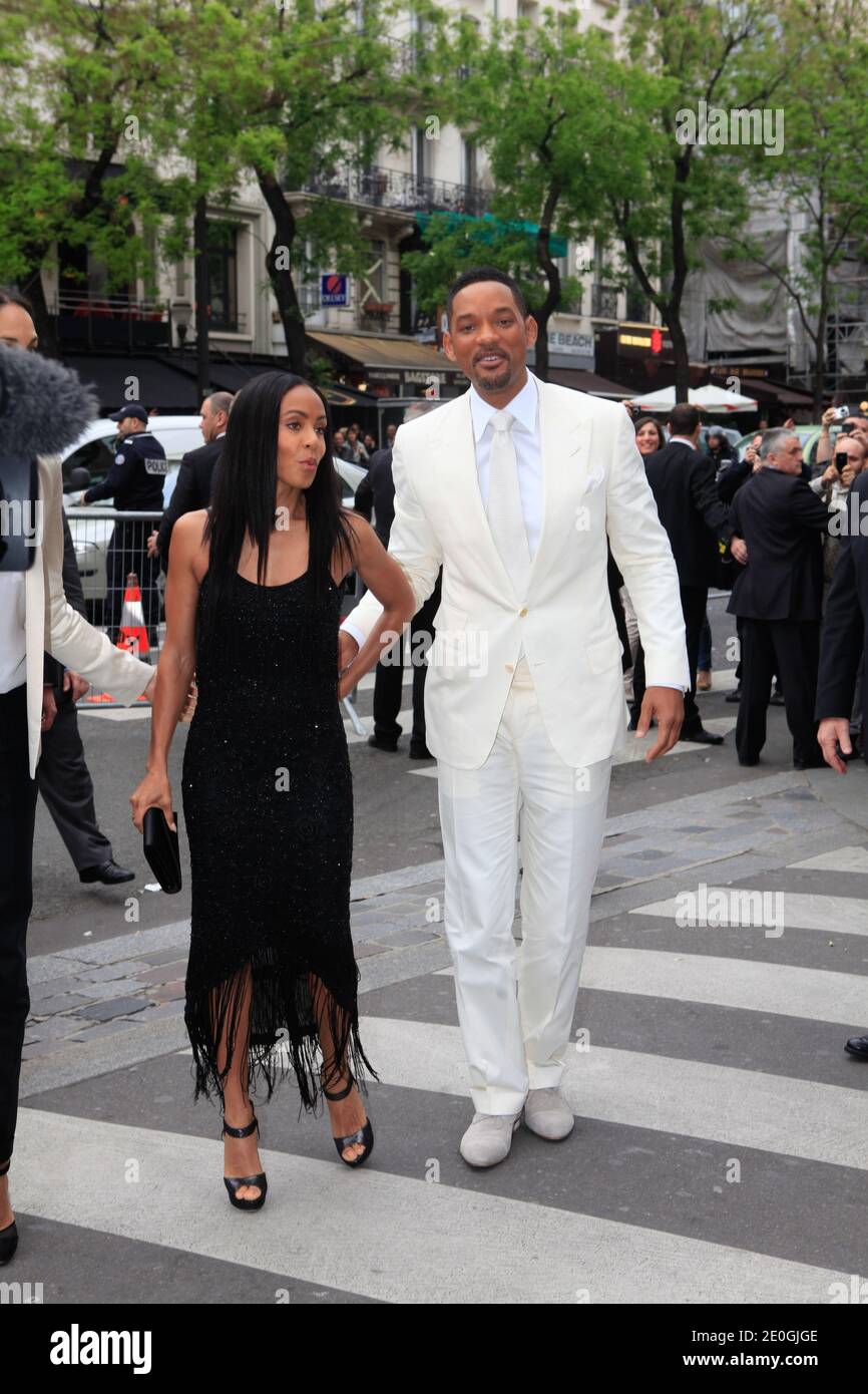 Will Smith et son épouse Jada Pinkett Smith à la première de 'Men's in Black 3', qui s'est tenue au Grand Rex à Paris, en France, le 11 mai 2012. Photo de Jerome Domine/ABACAPRESS.COM Banque D'Images