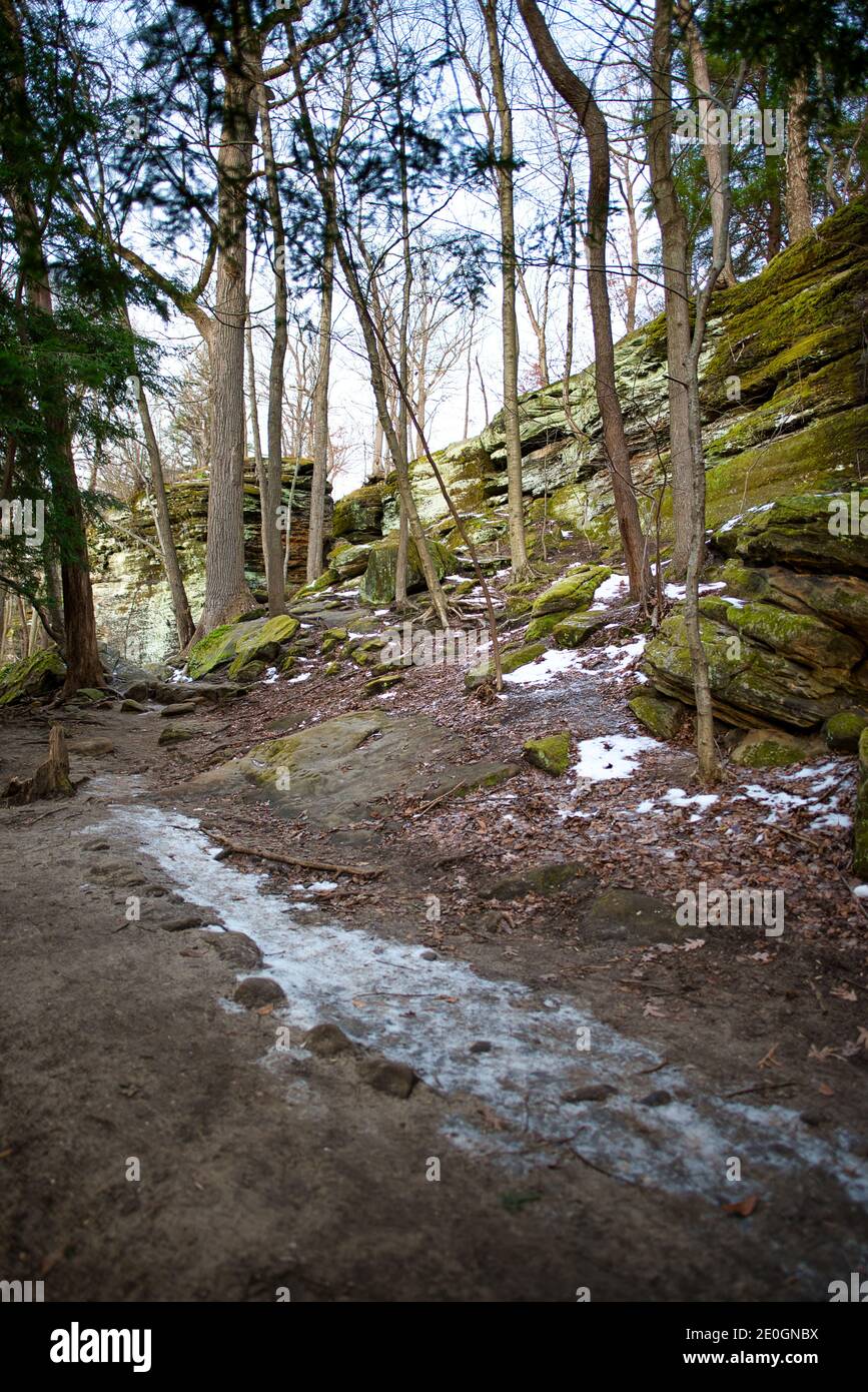 Parc national de la vallée de Cuyahoga dans l'ohio, les crêtes surplombent Banque D'Images