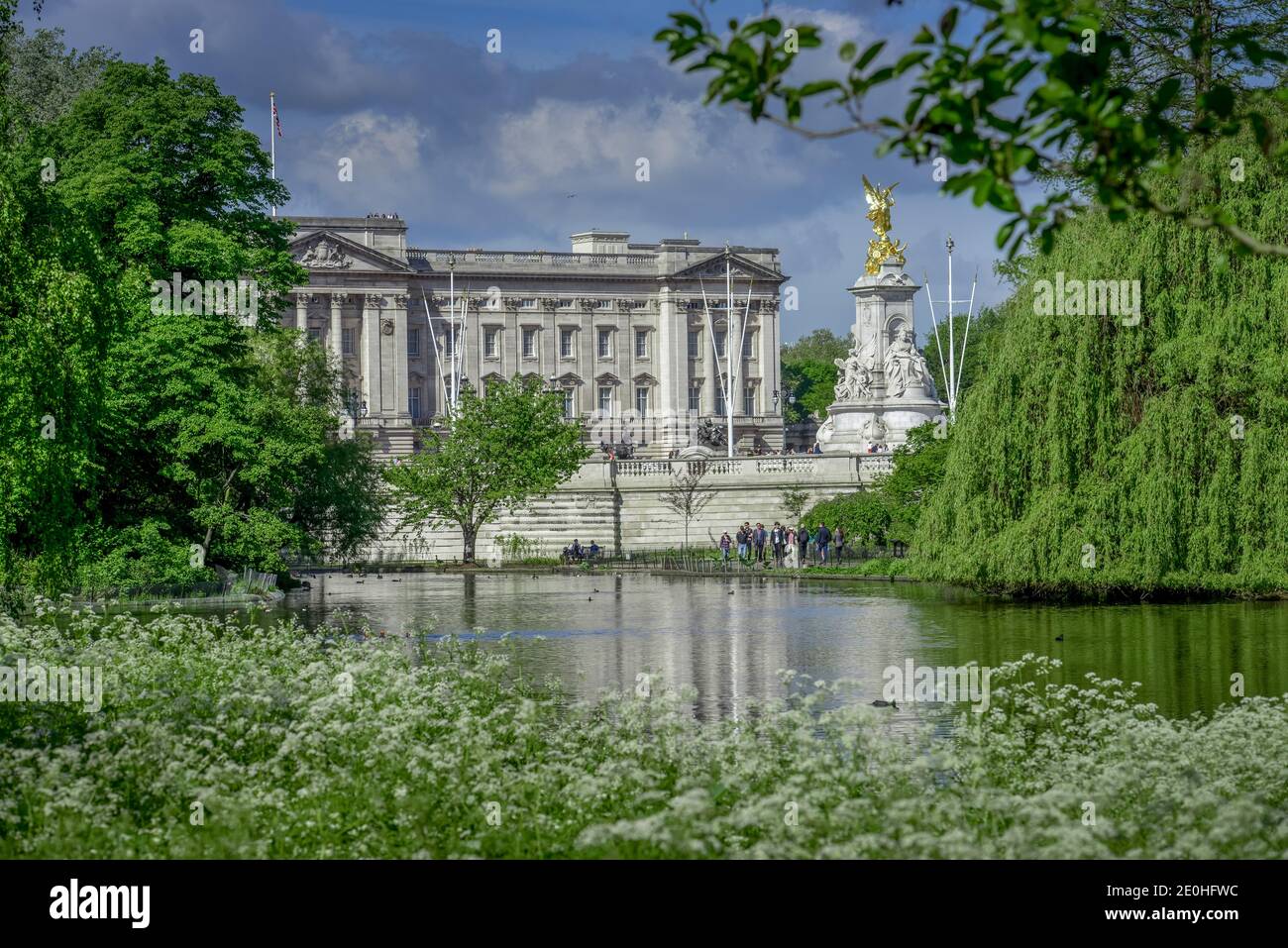 St James's Park, Buckingham Palace, Victoria Memorial, Londres, Angleterre, Grossbritannien Banque D'Images