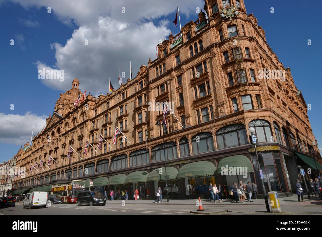 Kaufhaus Harrods, Brompton Road, Londres, Angleterre, Grossbritannien Banque D'Images