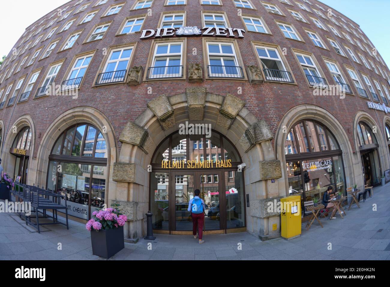 'Die Zeit', Helmut-Schmidt-Haus, Speersort, Hamburg, Deutschland Banque D'Images