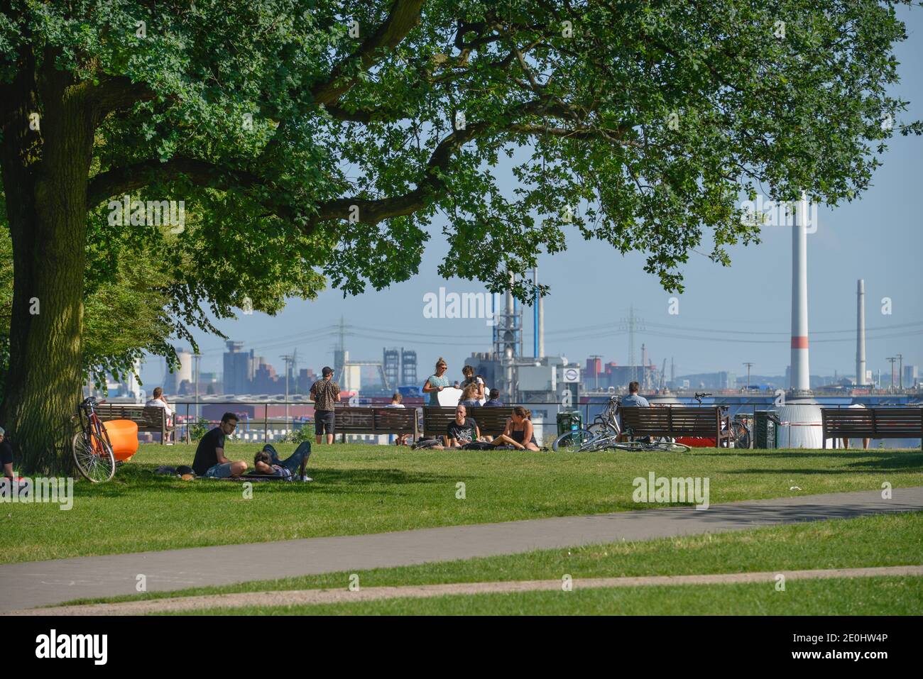 Altonaer Balkon Aussichtsplattform, Altona, Hambourg, Allemagne Banque D'Images