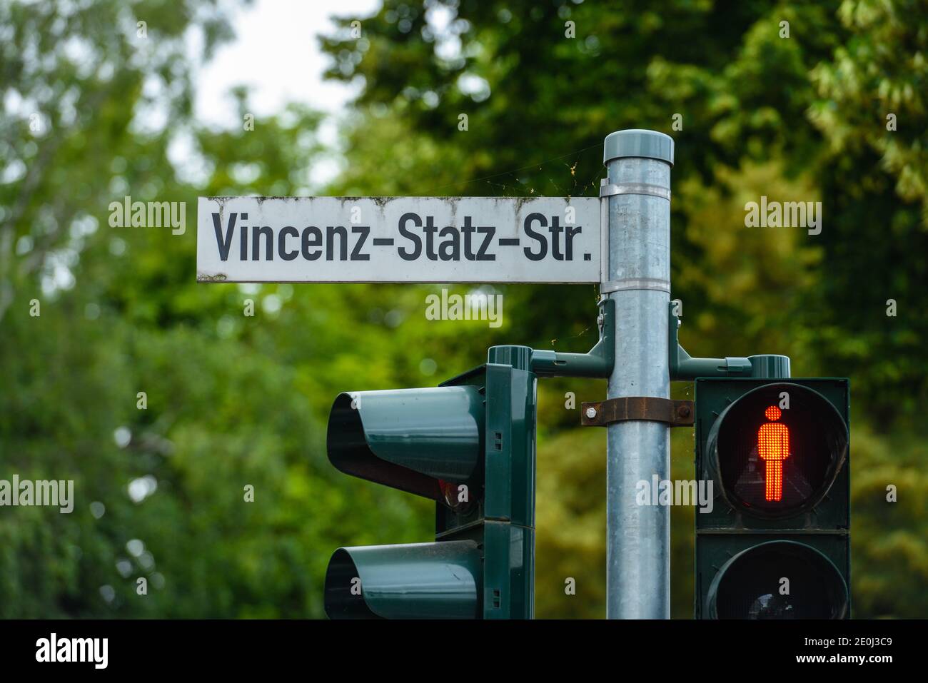 Anschlagsort Vincenz-Statz Hanns Martin Schleyer,-Strasse, Braunsfeld, Koeln, Nordrhein-Westfalen, Deutschland Banque D'Images