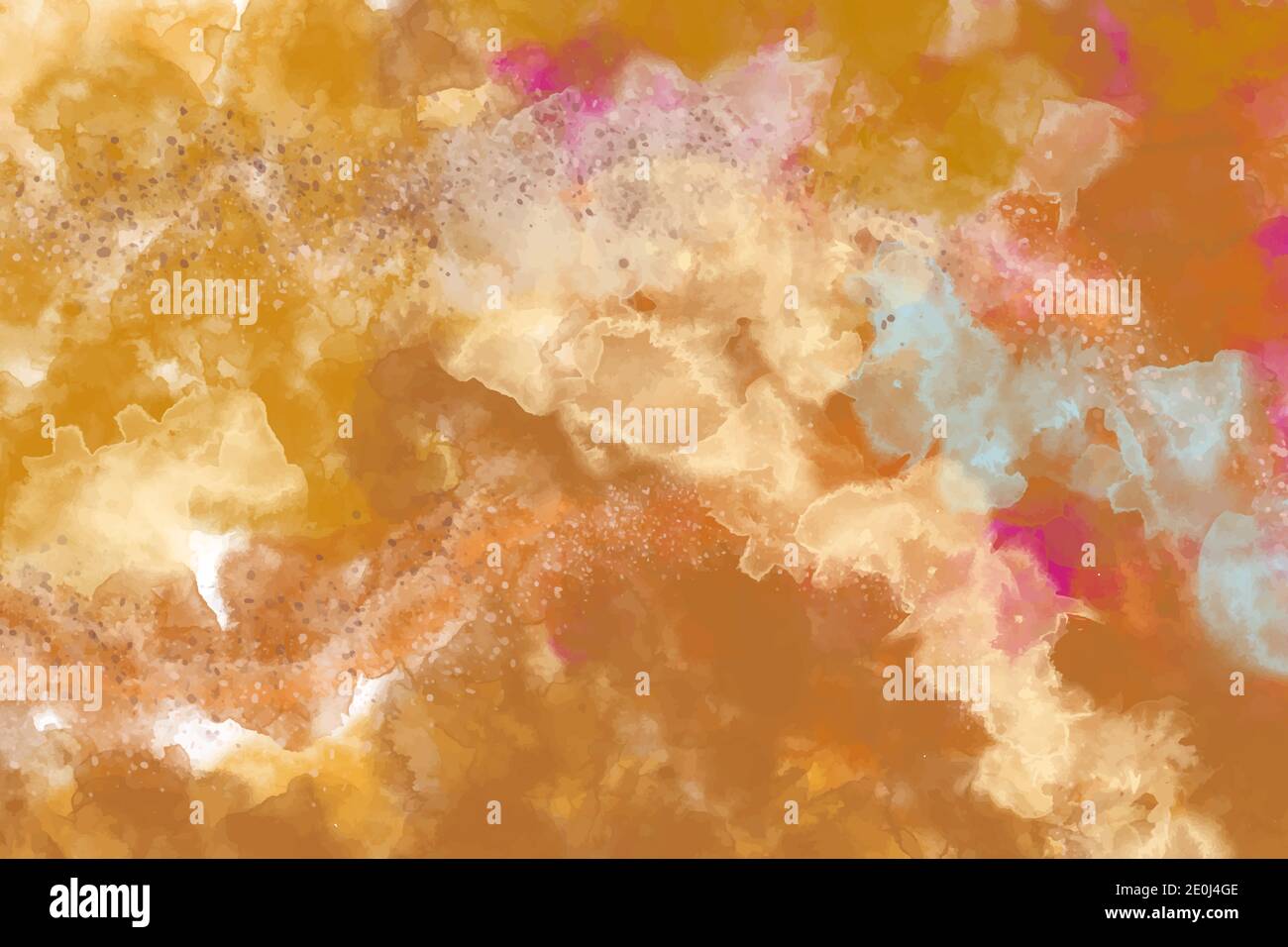 illustration texturée en papier aquarelle pour motif grunge, carte vintage, modèles. Encre pastel couleurs effet humide main Illustration de Vecteur