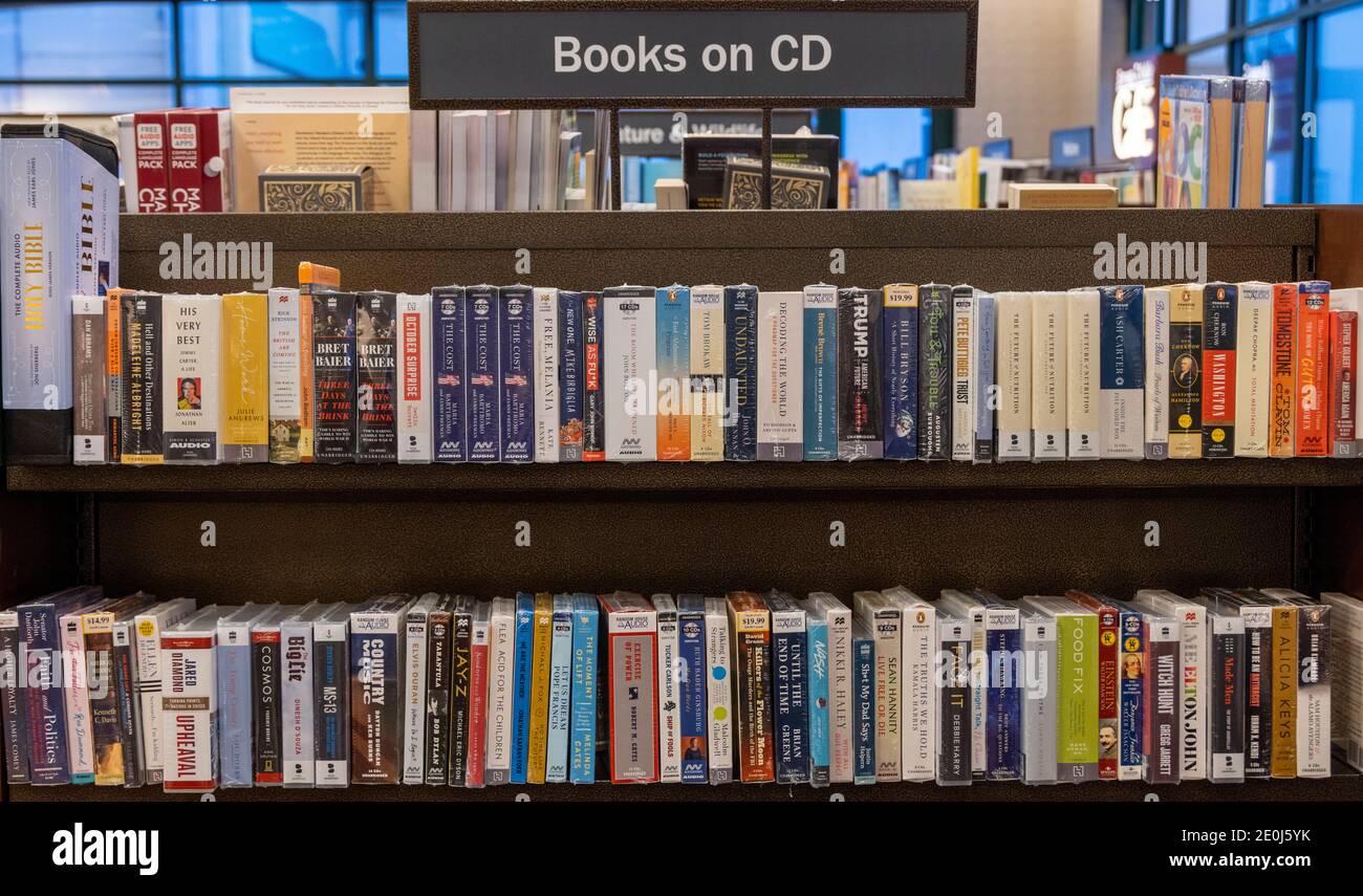 Livres en vente sur CD, Barnes et Noble, États-Unis Banque D'Images