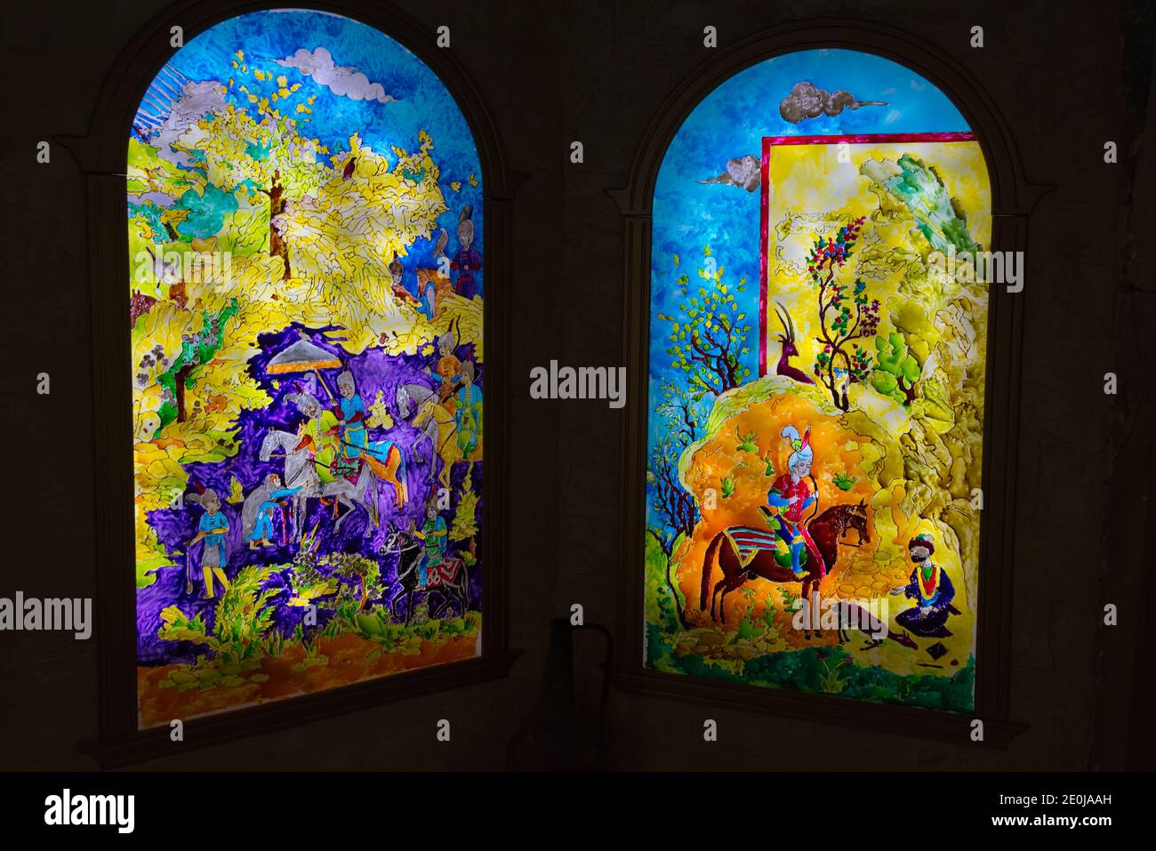 Peinture sur verre Banque de photographies et d'images à haute résolution -  Alamy