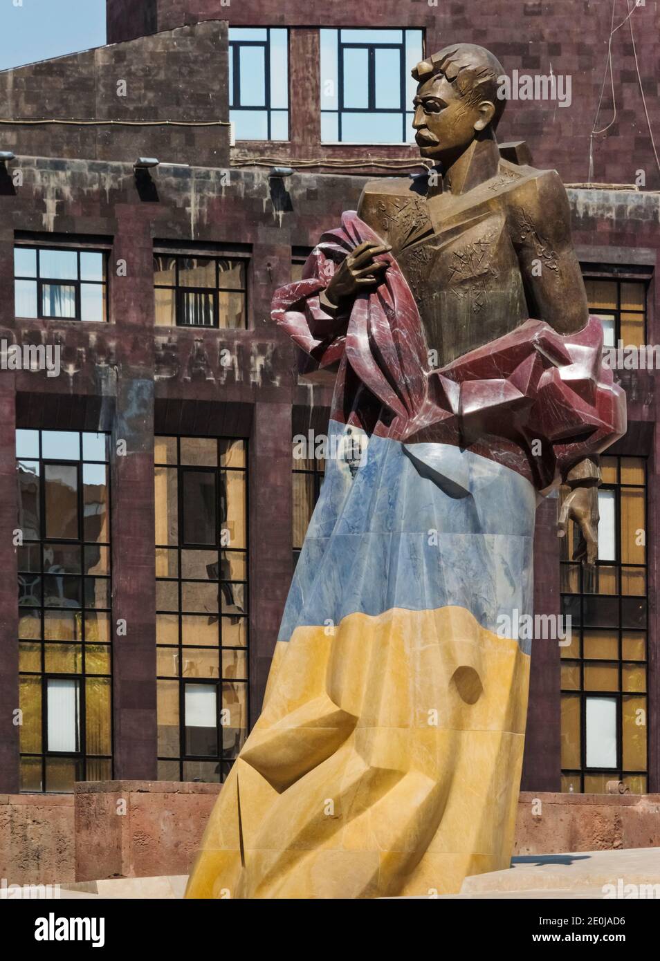 Statue d'Aram Manoukian (Chef de la Fédération révolutionnaire arménienne, qui est devenu le premier ministre de Affaires intérieures de la première République d'Arménie Banque D'Images